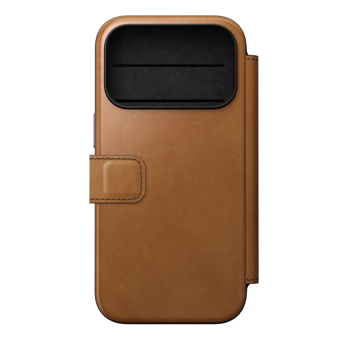 NOMAD Modern Leather Folio Apple iPhone 18 Pro / 17 Pro MagSafe, Camino leather (english tan-c)