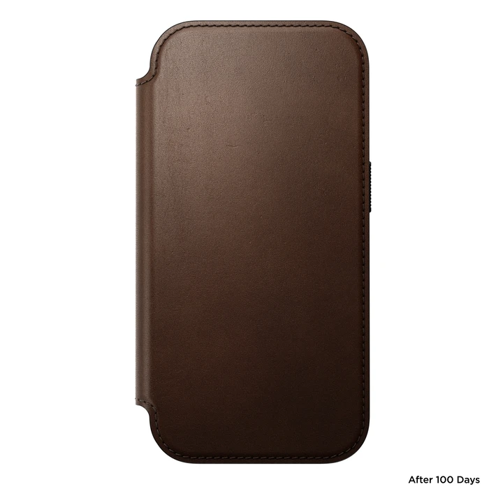 NOMAD Modern Leather Folio Apple iPhone 18 Pro / 17 Pro MagSafe, Camino leather (brown)