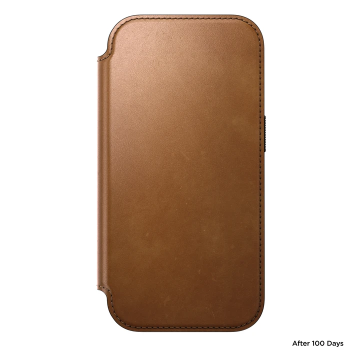 NOMAD Modern Leather Folio Apple iPhone 18 Pro / 17 Pro MagSafe, Camino leather (english tan-c)