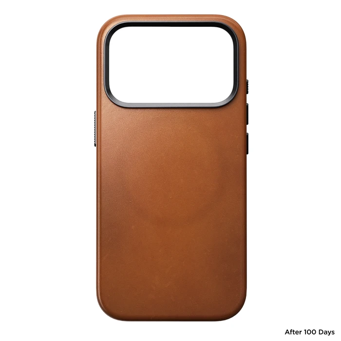 NOMAD Traditional Leather Case Apple iPhone 18 Pro / 17 Pro MagSafe, Horween leather (saddle)