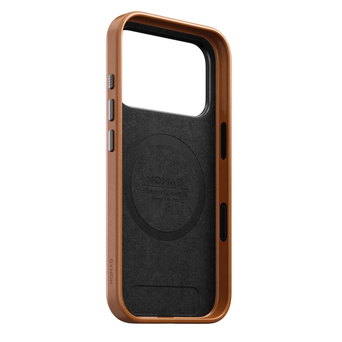 NOMAD Traditional Leather Case Apple iPhone 18 Pro / 17 Pro MagSafe, Horween leather (saddle)