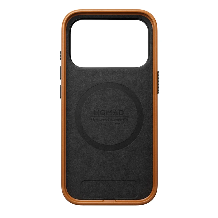 NOMAD Traditional Leather Case Apple iPhone 18 Pro / 17 Pro MagSafe, Horween leather (saddle)