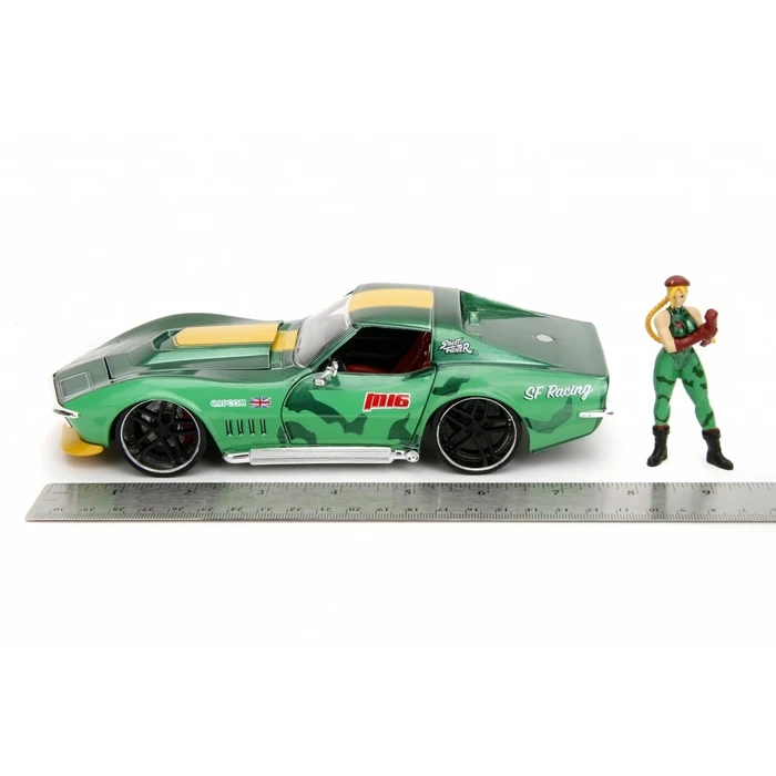 Jada Toys Vehicle With Figure Street Fighter 1969 Chevrolet 1/24