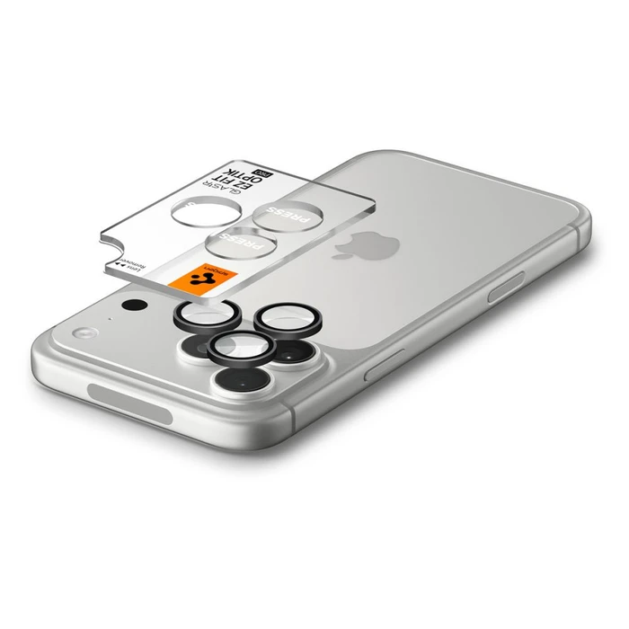 Spigen Optik Pro Glas.tr Ez Fit Camera Protector Apple iPhone 18 Pro / 18 Pro Max Dark Grey [2 PACK]
