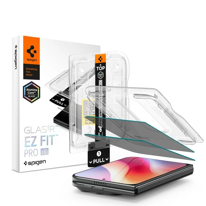 Spigen Glas.tr Ez Fit Pro HD AC Apple iPhone Duo Privacy [2 PACK]