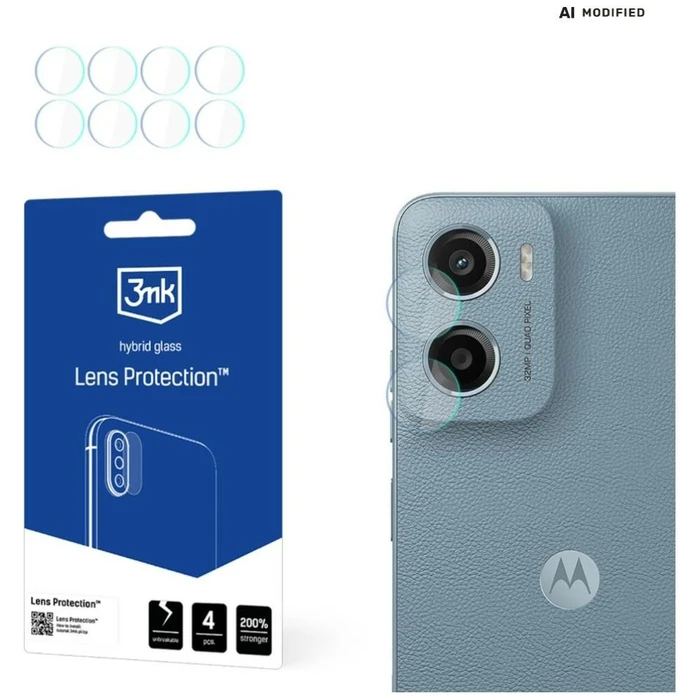 3MK Lens Protection Motorola Moto E15 [4 PACK]