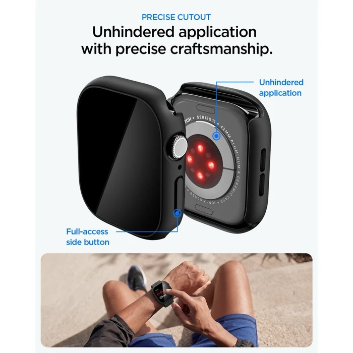 Spigen Thin Fit 360 Apple Watch 10 / 11 42mm Black