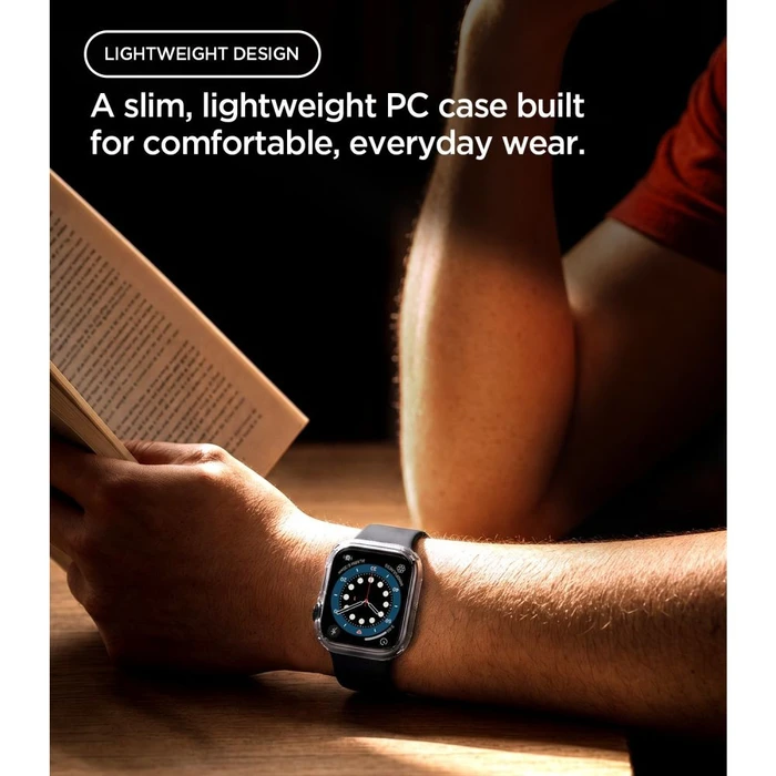 Spigen Thin Fit Apple Watch 12 46mm Crystal Clear