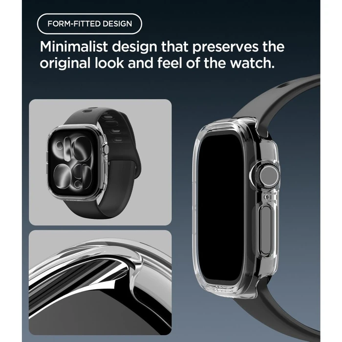 Spigen Thin Fit Apple Watch 12 46mm Crystal Clear