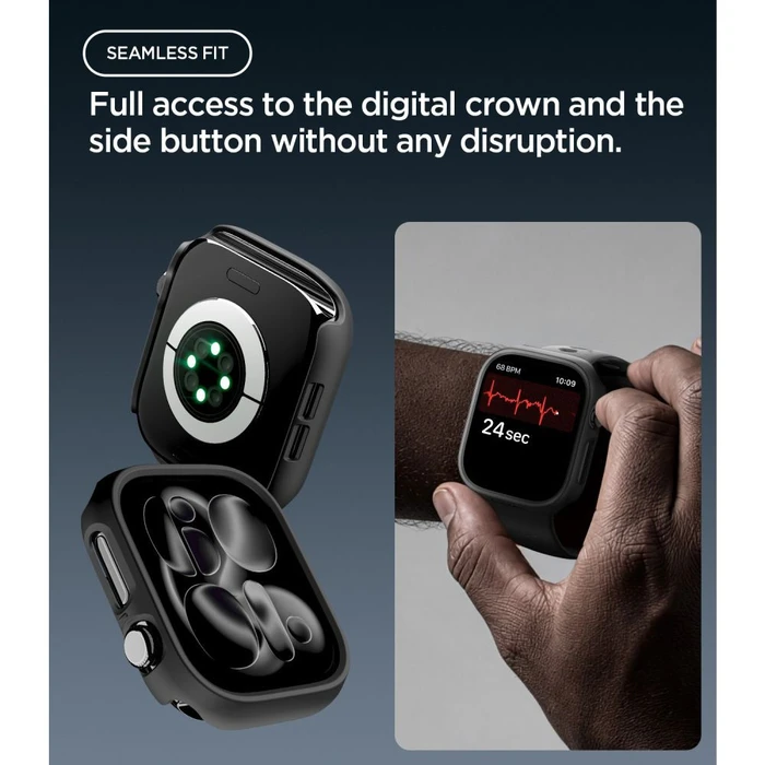 Spigen Thin Fit Apple Watch 12 46mm Black