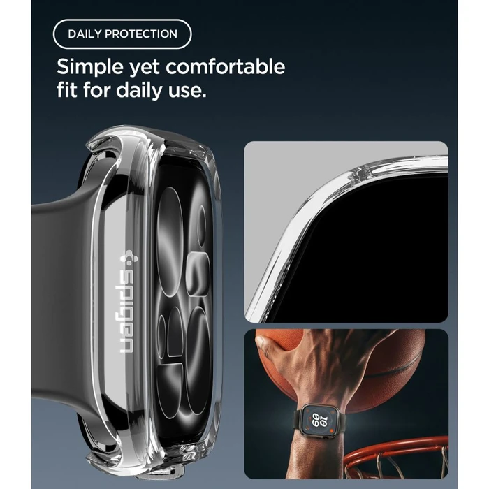 Spigen Thin Fit Apple Watch 12 42mm Crystal Clear