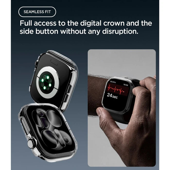 Spigen Thin Fit Apple Watch 12 42mm Crystal Clear