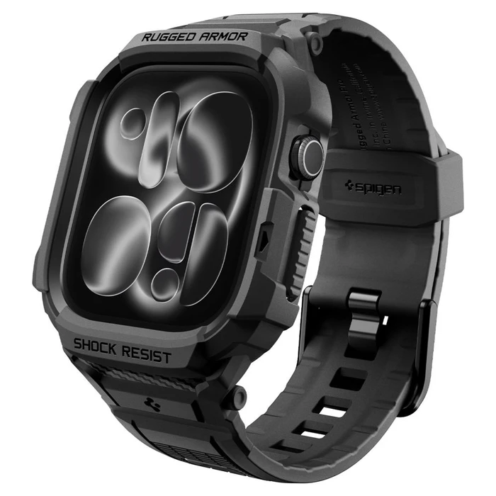 Spigen Rugged Armor Pro Apple Watch 12 42mm Matte Black