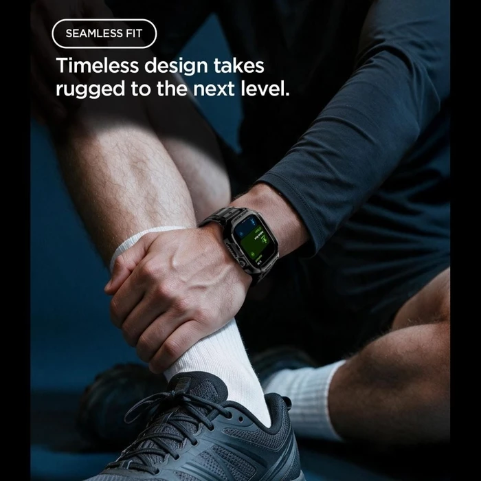 Spigen Rugged Armor Pro Apple Watch 12 42mm Matte Black