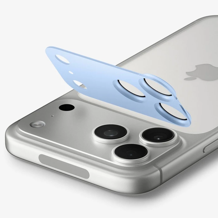 Spigen Optik Pro XL Glas.tr Ez Fit Camera Protector Apple iPhone 18 Pro Max Light Blue