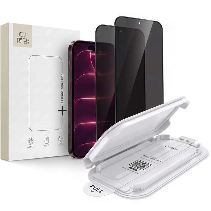 Tech-Protect OneTouch Set Spy+ Apple iPhone 18 Pro Privacy [2 PACK]