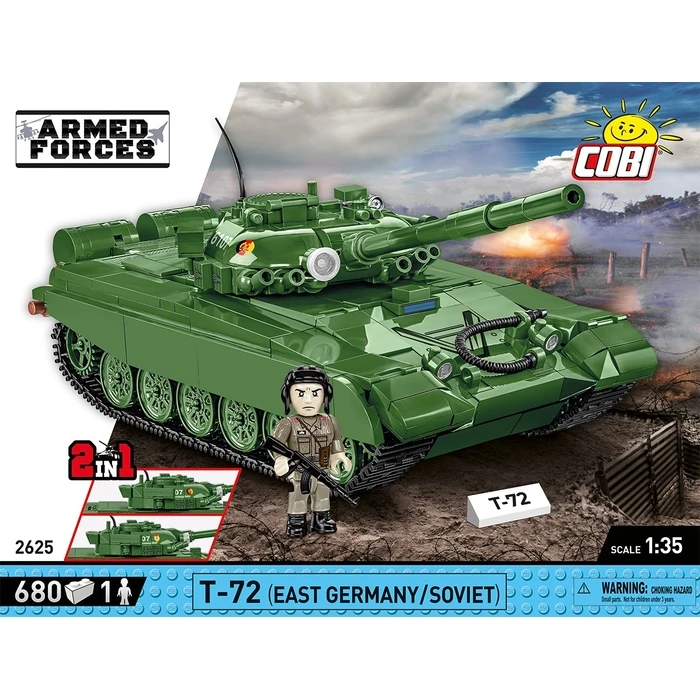 Παιχνίδι Κατασκευής Cobi Klocki Blocks Armed Forces T-72 (East Germany/Soviet)