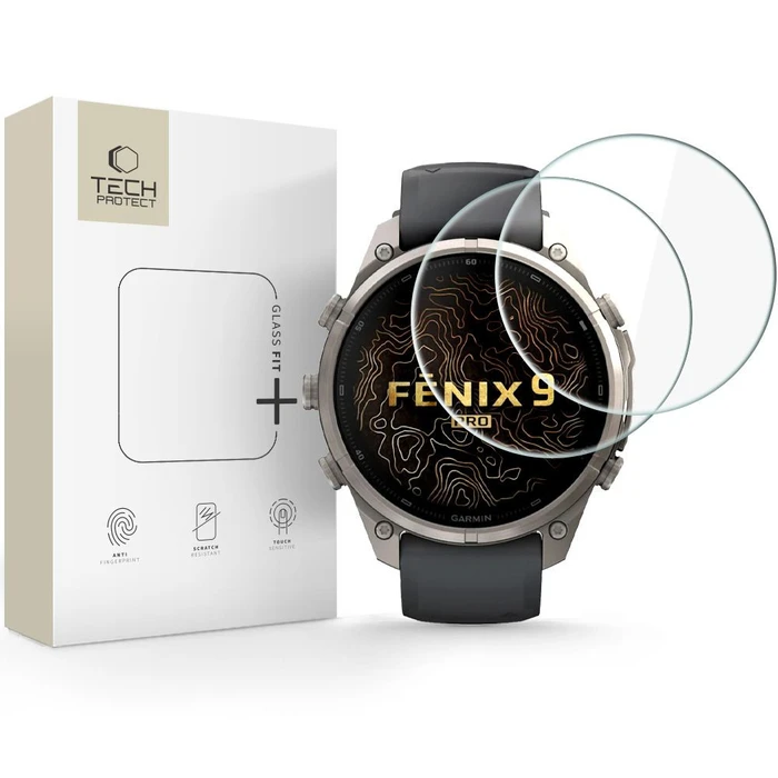 Tech-Protect Glass Fit+ Garmin Fenix 9 Pro 47mm Clear [2 PACK]