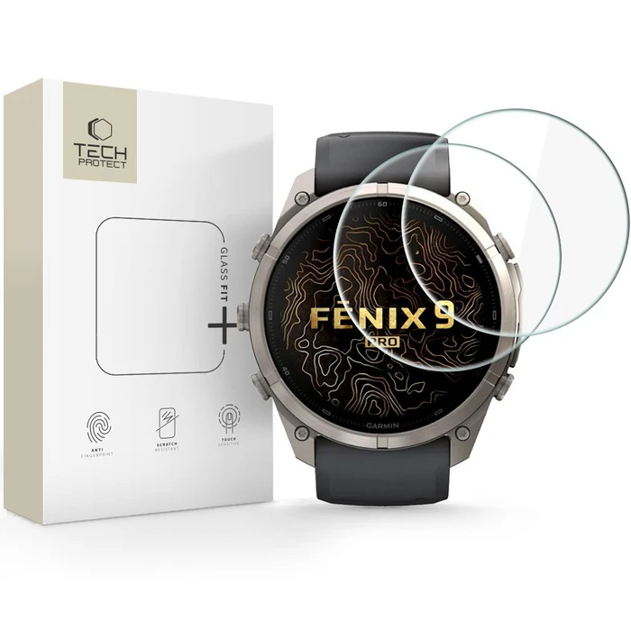 Tech-Protect Glass Fit+ Garmin Fenix 9 Pro 51mm Clear [2 PACK]
