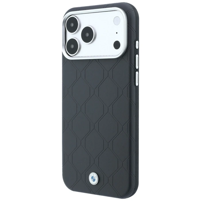 BMW Sign Deboss Quilted Metal Logo MagSafe Apple iPhone 18 Pro / 17 Pro anthracite