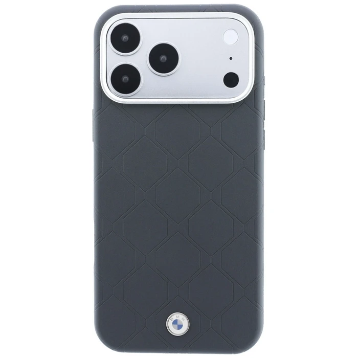 BMW Sign Deboss Quilted Metal Logo MagSafe Apple iPhone 18 Pro / 17 Pro anthracite