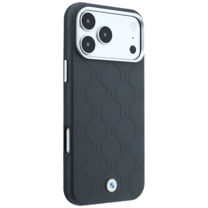BMW Sign Deboss Quilted Metal Logo MagSafe Apple iPhone 18 Pro / 17 Pro anthracite
