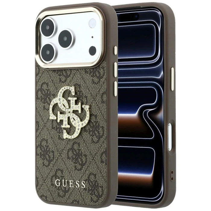 Guess 4G & Big Strass Logo Apple iPhone 18 Pro / 17 Pro brown