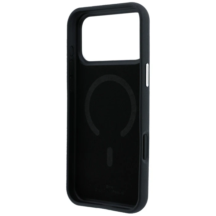 BMW Sign Deboss Quilted Metal Logo MagSafe Apple iPhone 18 Pro / 17 Pro black