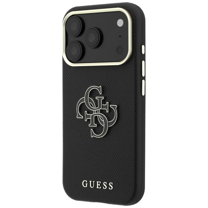 Guess Grained & Big Resin Logo Apple iPhone 18 Pro / 17 Pro black