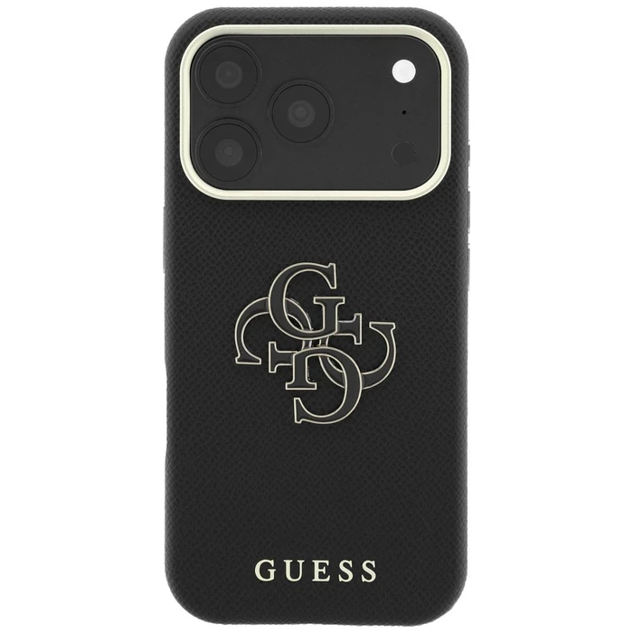 Guess Grained & Big Resin Logo Apple iPhone 18 Pro / 17 Pro black