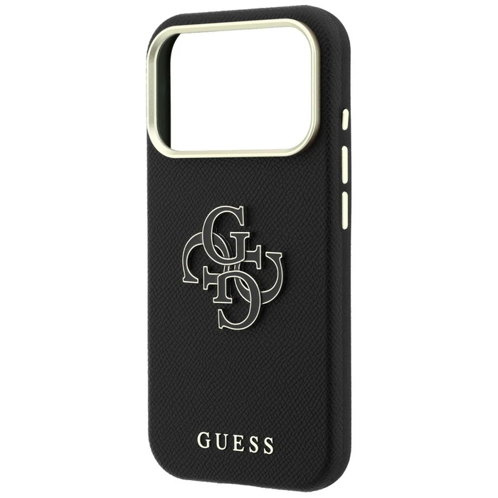 Guess Grained & Big Resin Logo Apple iPhone 18 Pro / 17 Pro black