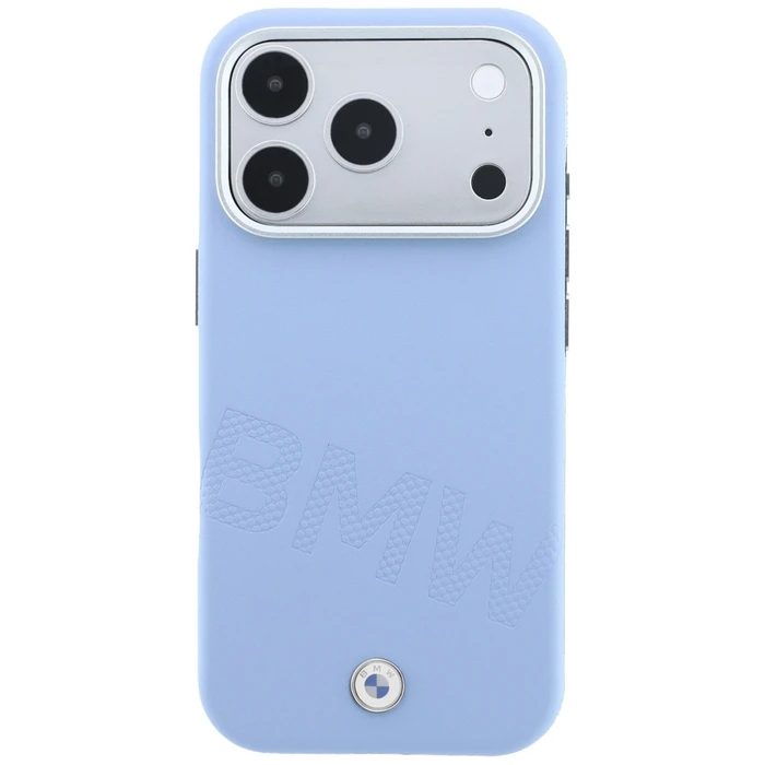BMW Sign Inclined Deboss Letters MagSafe Apple iPhone 18 Pro Max / 17 Pro Max blue