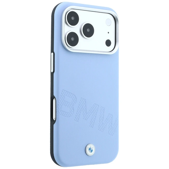BMW Sign Inclined Deboss Letters MagSafe Apple iPhone 18 Pro Max / 17 Pro Max blue
