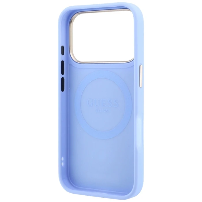Guess Peony 4G Small Logo MagSafe Apple iPhone 18 Pro / 17 Pro light blue