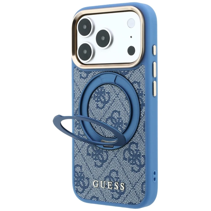 Guess Ring Stand 360 4G Classic Logo MagSafe Apple iPhone 18 Pro / 17 Pro blue