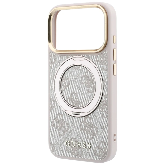 Guess Ring Stand 360 4G Classic Logo MagSafe Apple iPhone 18 Pro / 17 Pro pink