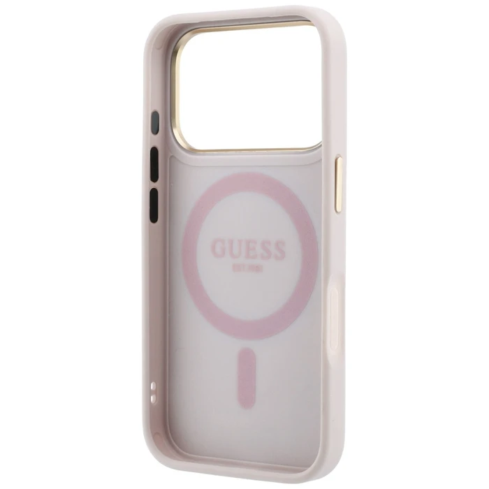 Guess Ring Stand 360 4G Classic Logo MagSafe Apple iPhone 18 Pro / 17 Pro pink