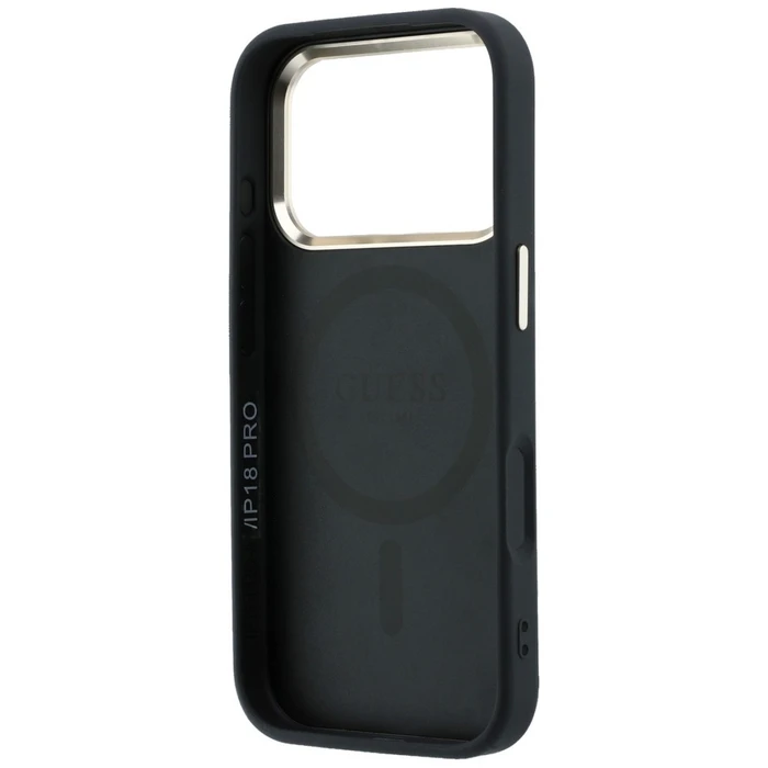 Guess Saffiano Small 4G & Classic Logo MagSafe Apple iPhone 18 Pro / 17 Pro black