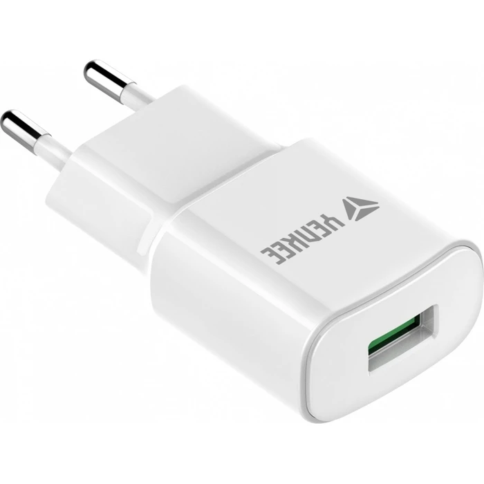 Φορτιστής Πρίζας Yenkee USB A 18W 3A Quick Charge 3.0 