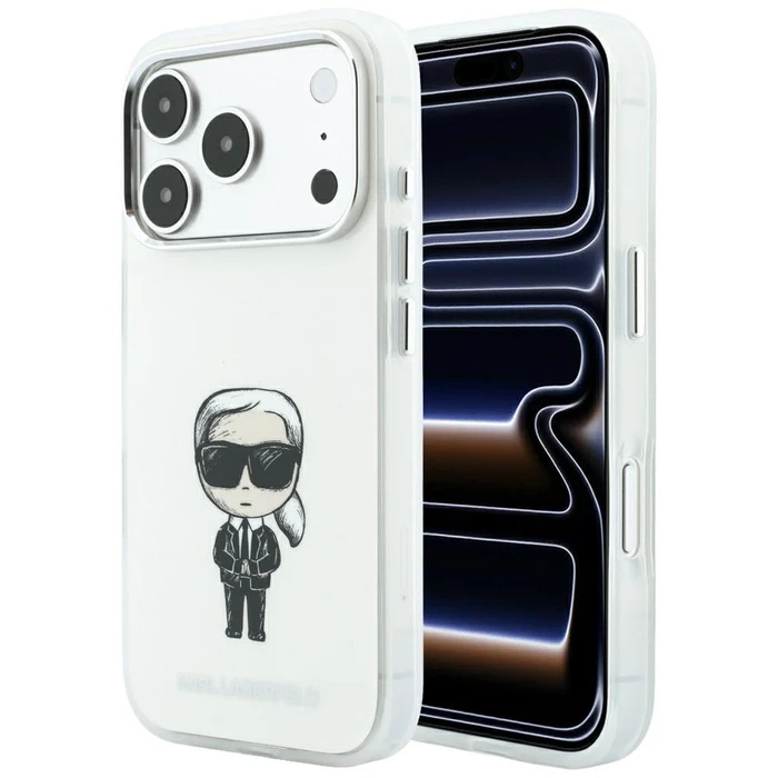 Karl Lagerfeld IML Ikonik Sketch Print MagSafe Apple iPhone 18 Pro Max / 17 Pro Max beige