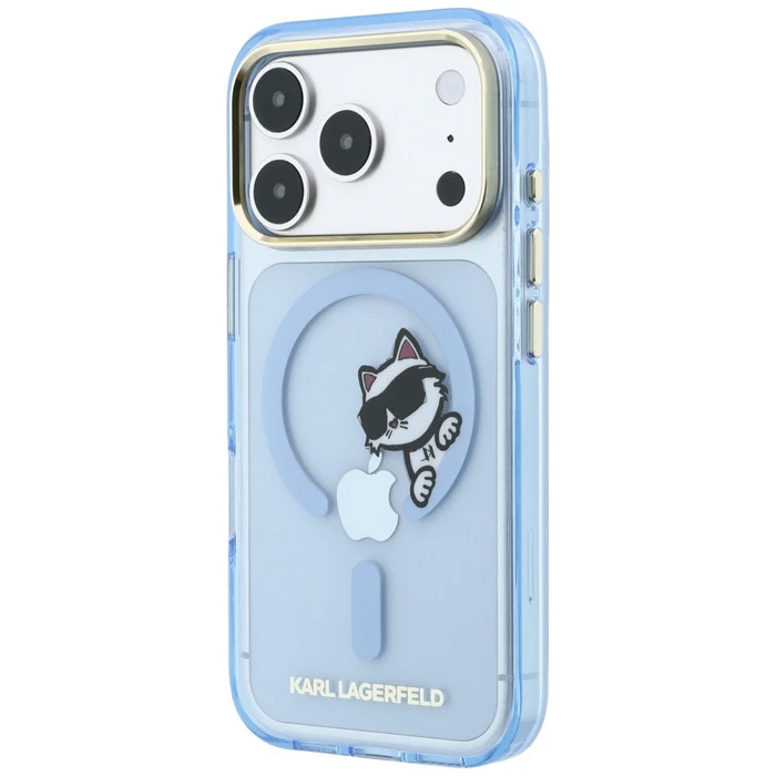 Karl Lagerfeld Peekaboo Logo MagSafe Apple iPhone 18 Pro / 17 Pro light blue
