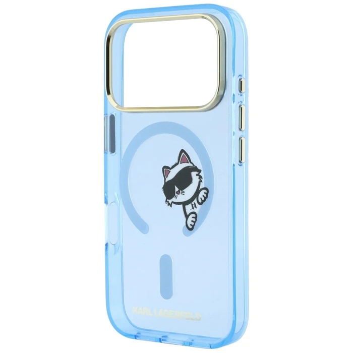 Karl Lagerfeld Peekaboo Logo MagSafe Apple iPhone 18 Pro / 17 Pro light blue