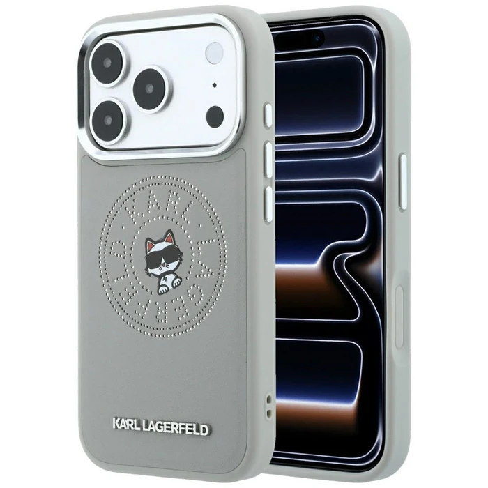 Karl Lagerfeld Point & Choupette Sketch MagSafe Apple iPhone 18 Pro / 17 Pro grey