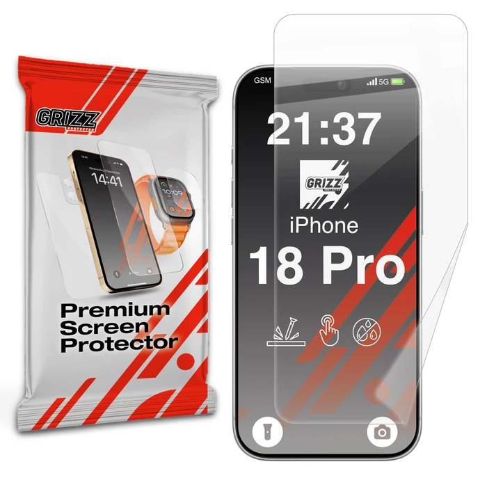 GrizzGlass CeramicFilm Ceramic Film for Apple iPhone 18 Pro