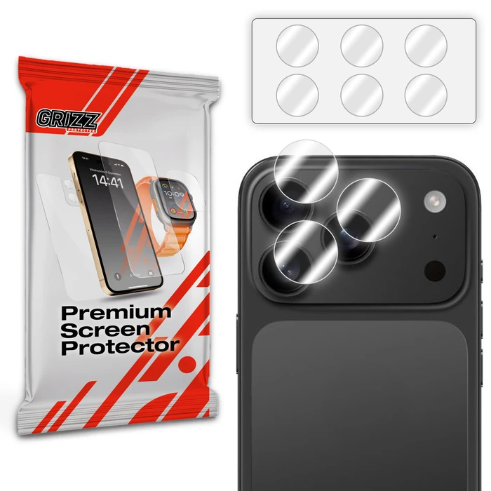 GrizzGlass HybridGlass Camera Lens Glass for Apple iPhone 18 Pro