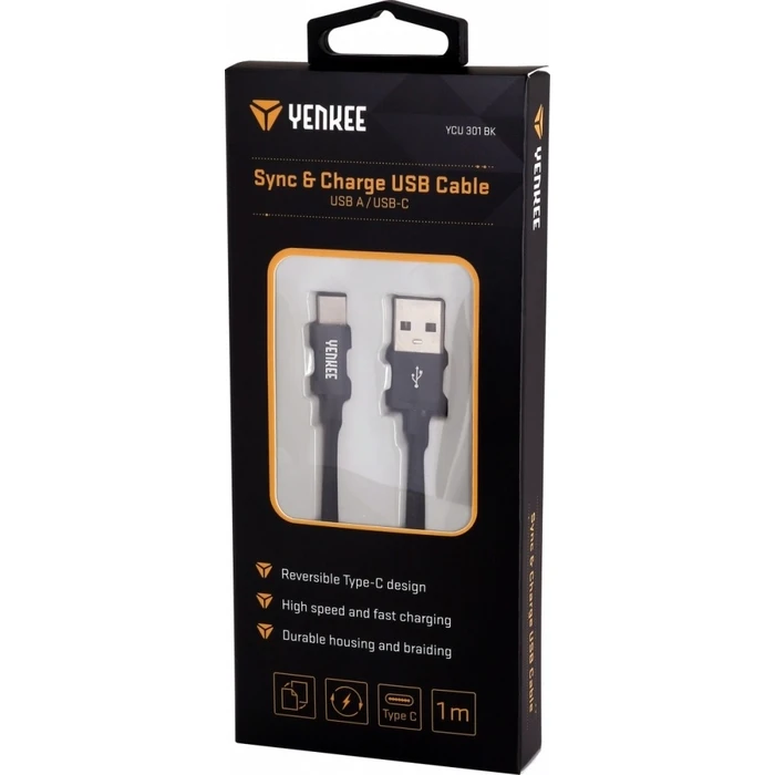 Καλώδιο USB Yenkee USB A-USB C 1m