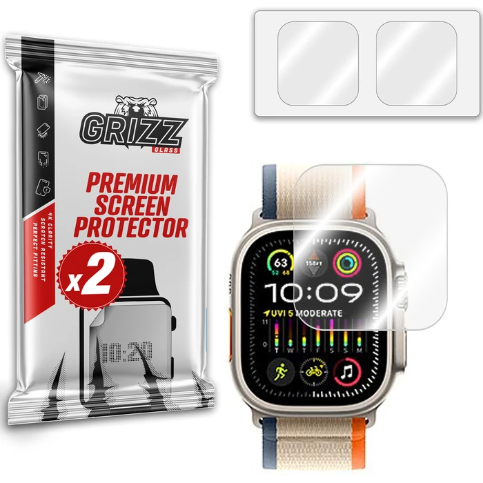 GrizzGlass HybridGlass Hybrid Glass for Garmin Fenix 9 43mm
