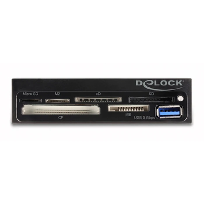 Card Reader Delock USB 19-pin 91759, CF/SD/micro SD/xD/MS/M2/USB, 5Gbps