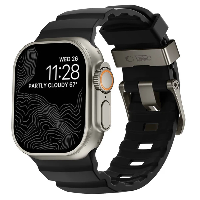 Tech-Protect Motion Apple Watch 8 / 9 / 10 / 11 / 12 / SE / Ultra 44/45/46/49 mm Black