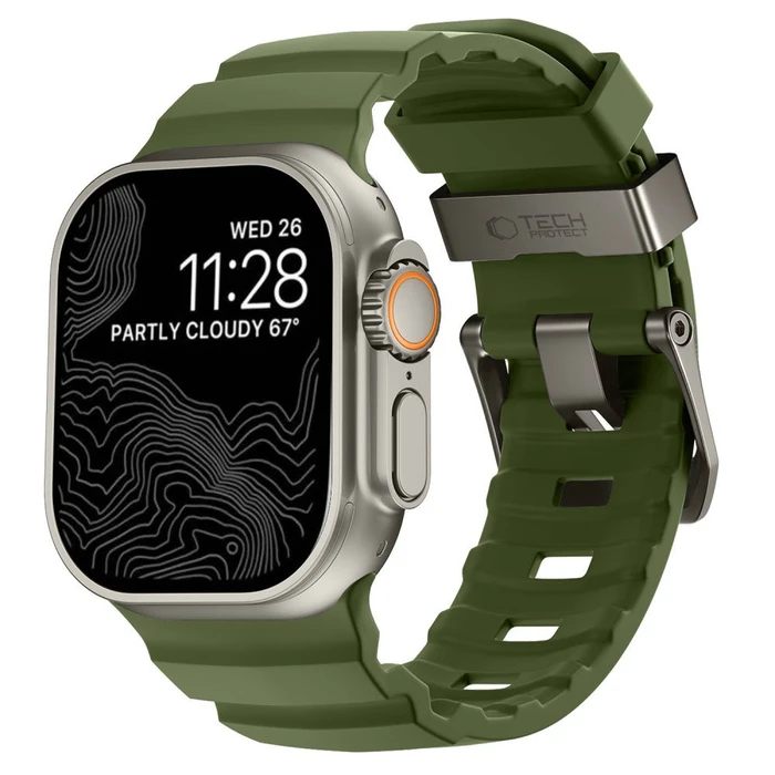Tech-Protect Motion Apple Watch 8 / 9 / 10 / 11 / 12 / SE / Ultra 44/45/46/49 mm Tactical Green